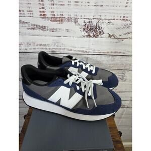 New Balance 237 MS237MCN Men's size 13 Grey white lifestyle Retro Sneakers